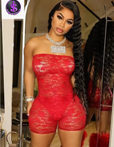 Prime Time Lace Romper